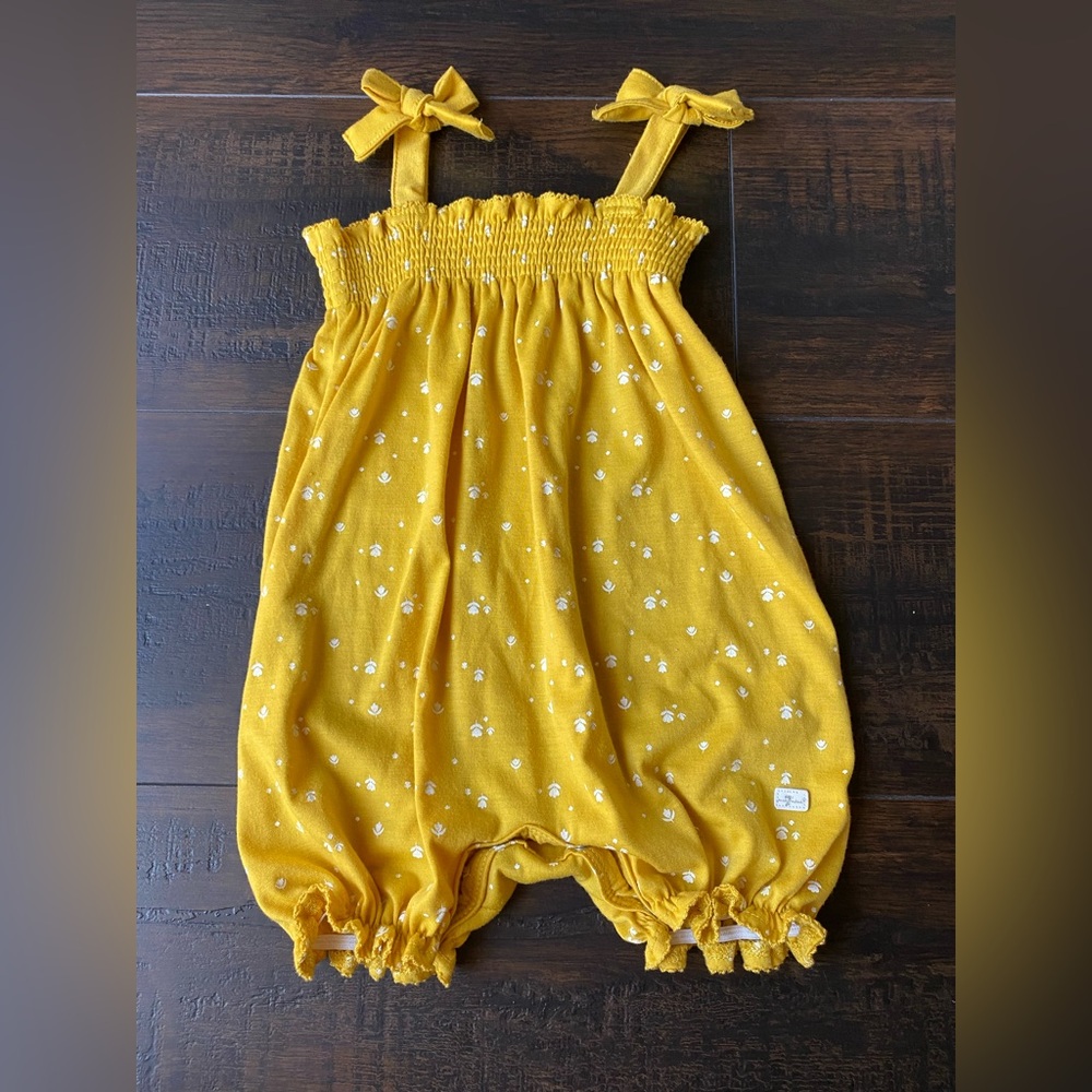 Yellow Floral 7 for all Mankind Romper